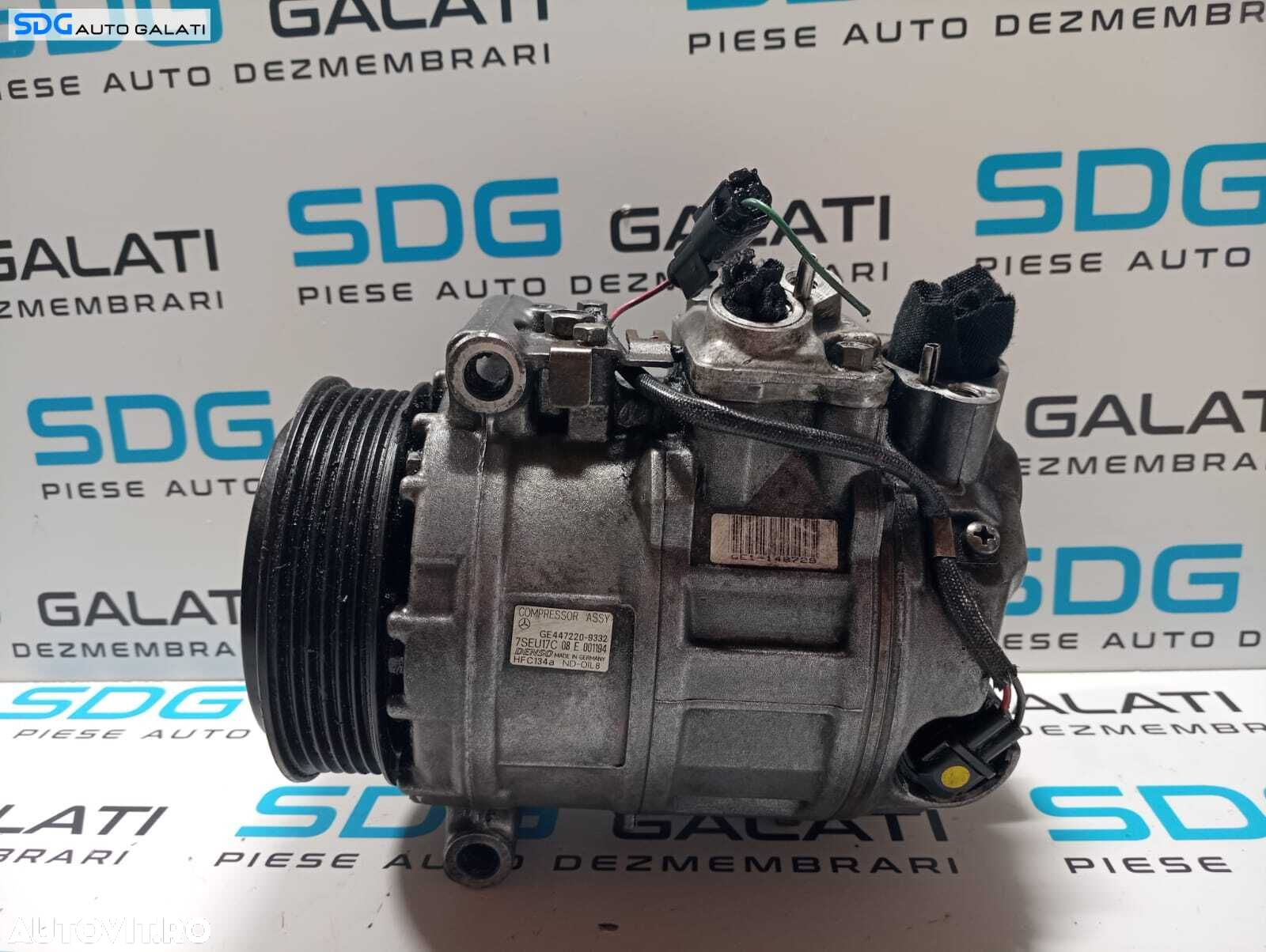 Compresor AC Aer Conditionat Clima Mercedes Clasa E Class W211 E200 E220 2.2 CDI 2001 - 2009 Cod A0012301411 GE447220-9332 [2827] - 3