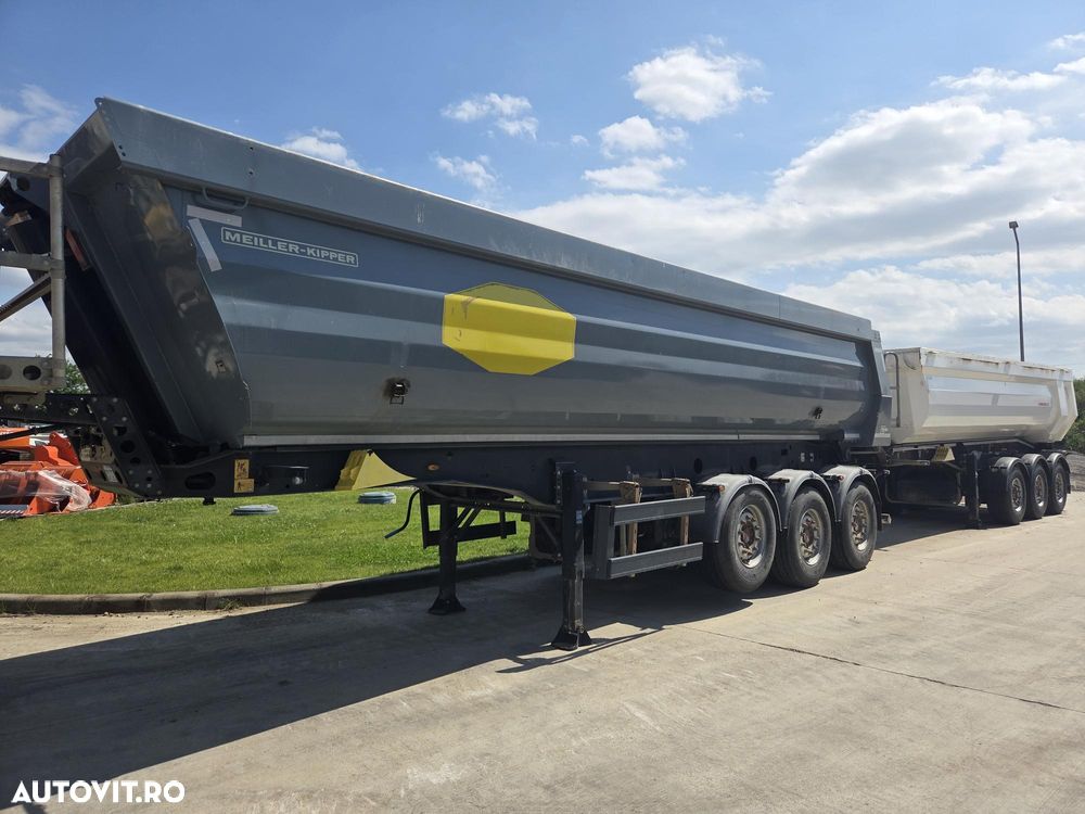 Meiller 28mc, 3 axe, Axe SAF, axa liftabila, scena vizitare, prelata, protectii laterale sasiu, frane disc, model KISA3, posibilitate leasing 3 ani-PROMOTIE 23.900 EUR+Tva - 1
