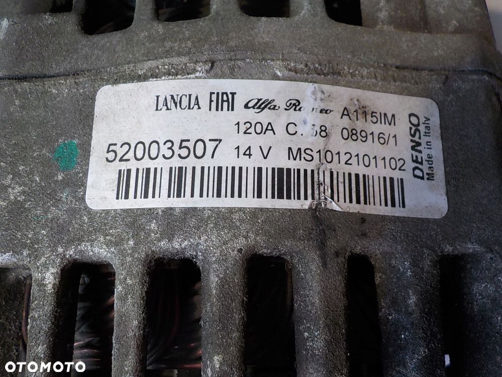 FIAT DOBLO II 1.6 CDTI ORG ALTERNATOR 52003507 - 4