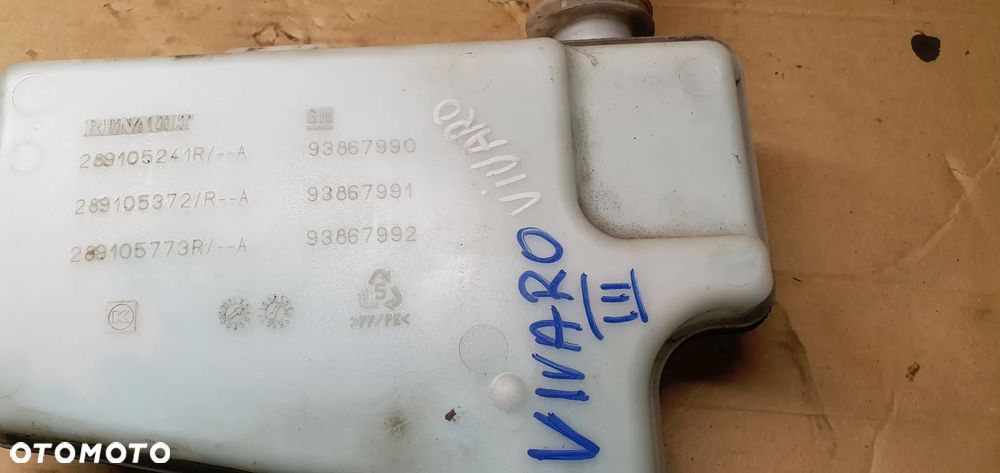 Zbiorniczek spryskiwaczy pompka Opel Vivaro B Trafic III 289105241R - 6
