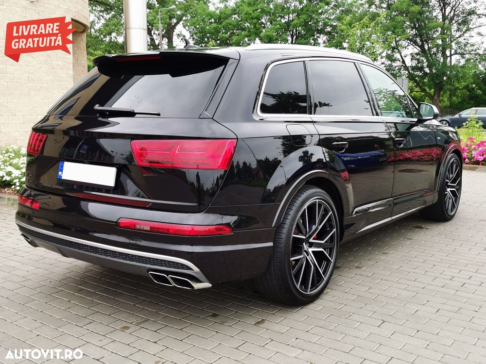 Ornamente toba Audi Q7 4M (2015-2019) SQ7 Design Chrome doar pentru Benzina- livrare gratuita - 14