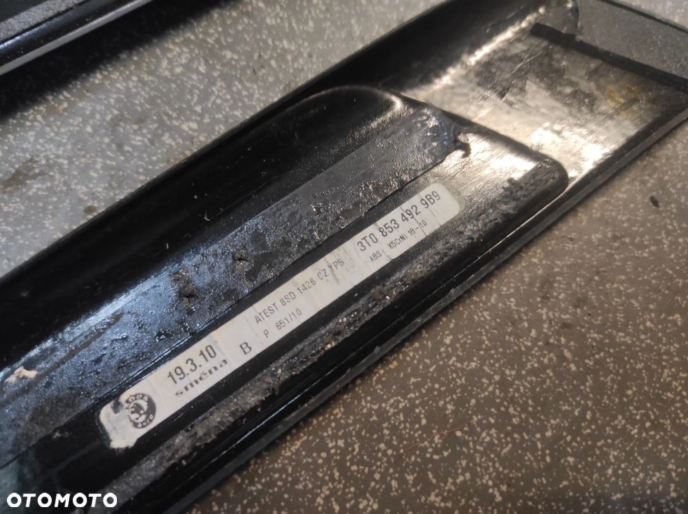 NAKŁADKI LISTWY PROGOWE SKODA SUPERB 2 CHROM 3T1 WYSYŁKA !!!! - 6