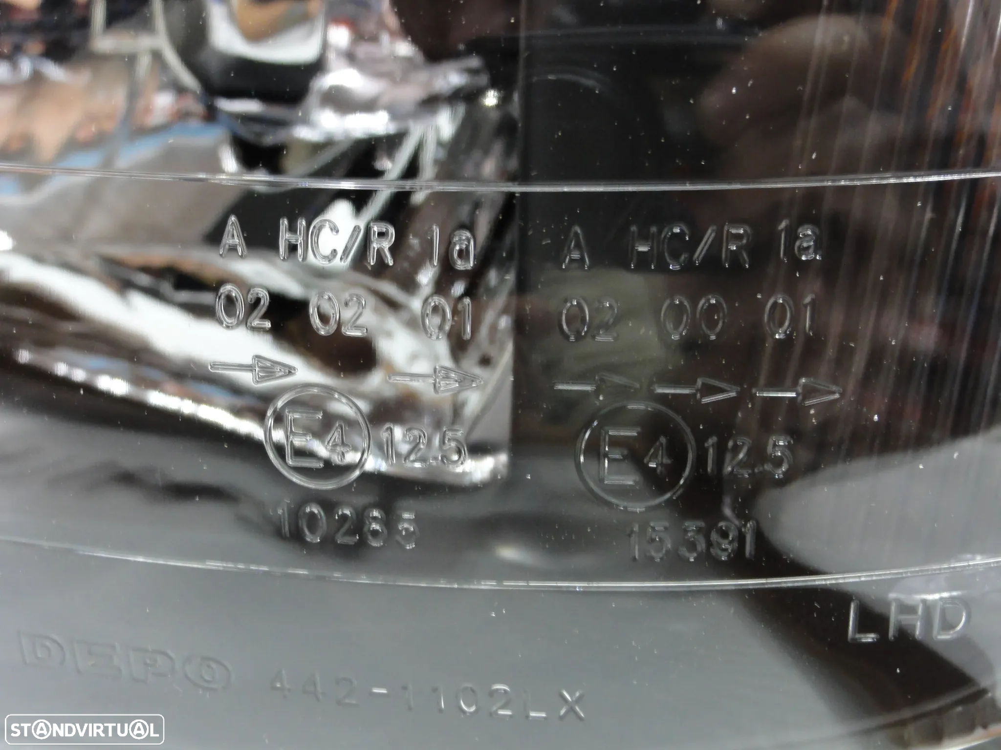 Faróis frontais com luz branca 5000k Opel corsa B Fundo Preto de regulação eléctrica - 5