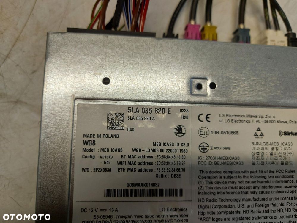 Skoda Enyaq 5LA iV60 STEROWNIK CZYTNIK NAWIGACJI - 4