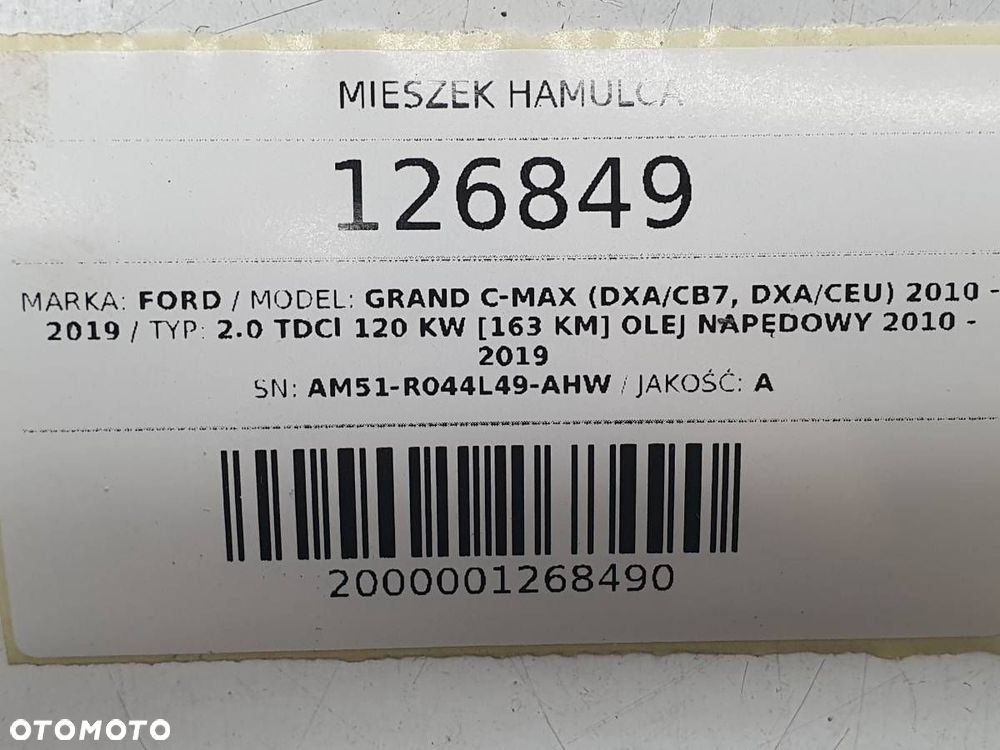 MIESZEK OSŁONA HAMULCA RĘCZNEGO GRAND C-MAX MK2 AM51-R044L49-AHW - 5