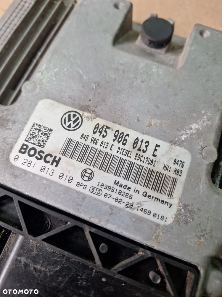 VW Polo 9N IV LIFT 1.4 TDI Komputer silnika Sterownik 045906013E BOSCH   (44/7)    (84/7) - 2