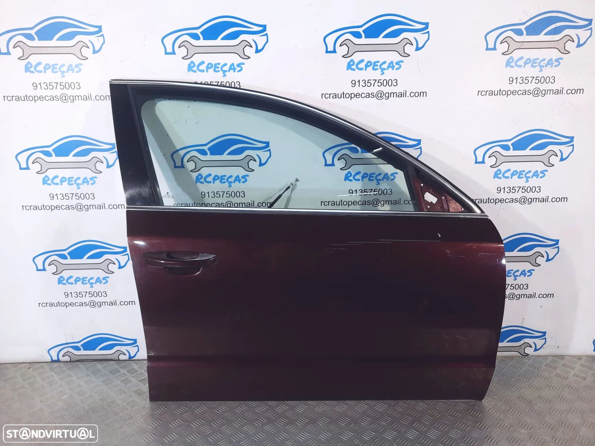 PORTA FRENTE FRONTAL DIREITA SKODA SUPERB II 2 3T0831056 MOTOR ELEVADOR PUXADOR VIDRO - 1