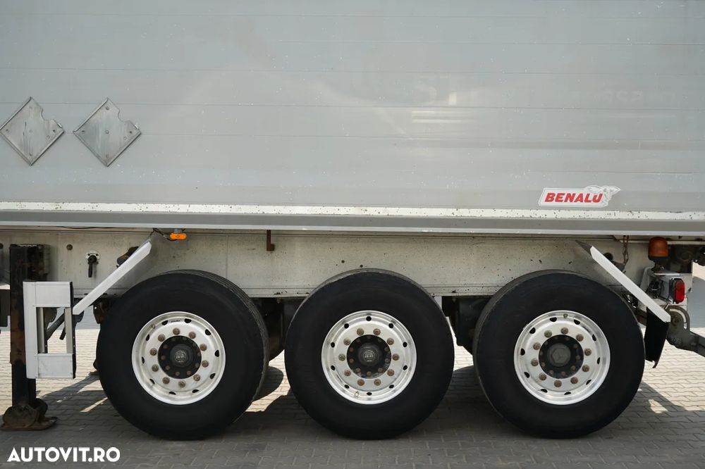 Benalu BASCULĂ BENALU / 29 m³ / ALUMINIU / AXĂ RIDICATĂ / GREUTATE: 5.000 KG / JANTE DIN ALIAJ / PRELATĂ ELECTRICĂ / IMPORTAT - 15