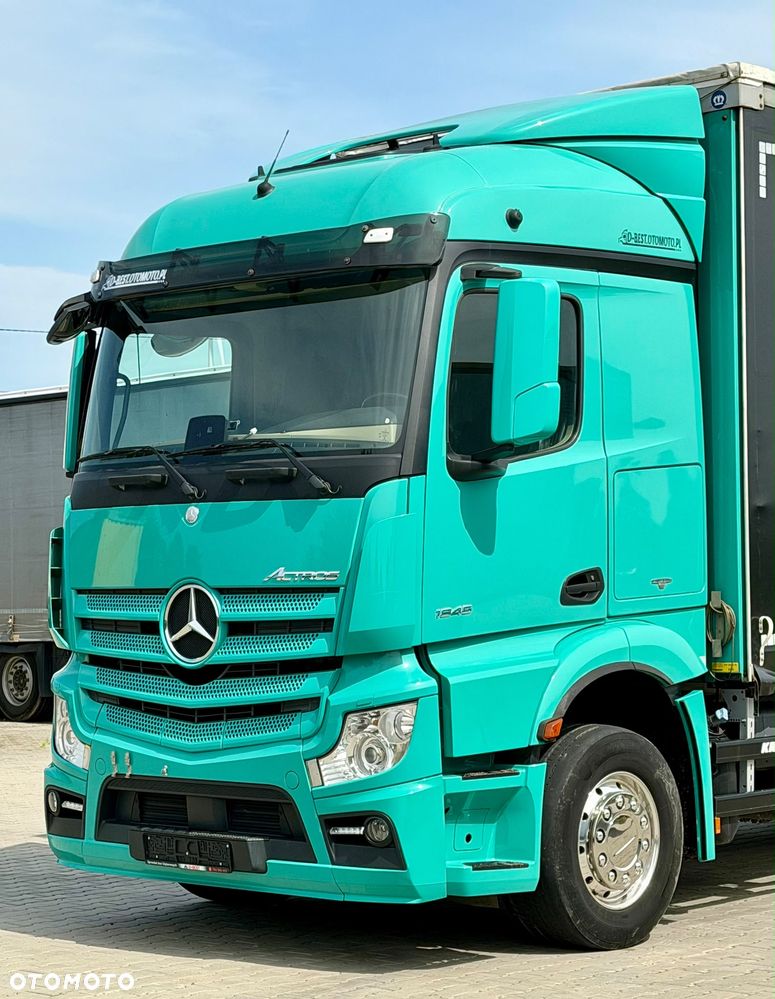 Mercedes-Benz ACTROS 1845 / FIRANKA / WINDA / 18 EUROPALET / ALUSY / 8 000 KG ŁADOWNOŚCI / 2018 ROK / SPROWADZONY / AUTOMAT / SYPIALKA / EURO 6 - 8