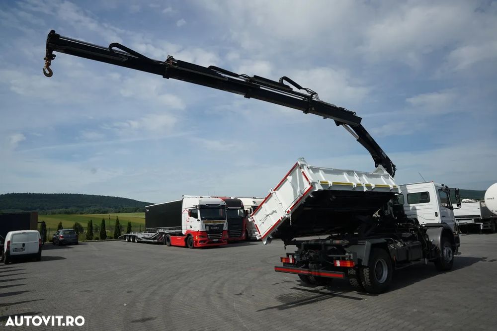 Mercedes-Benz AXOR 1833 / 4x2 / BASCULATOR 3 LATE + HDS HIAB 122 / HYDROBRA / MANUAL / - 9