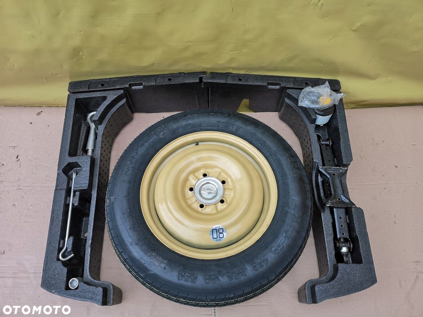 MITSUBISHI ASX KOŁO DOJAZDOWE STYROPIAN WKŁAD LEWAREK KOMPLET 5X114.3 NOWE - 1