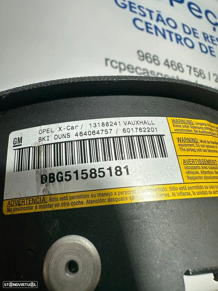 .Airbag Volante Guiador Original GM Opel 13188241 2000 - 2010 - 8