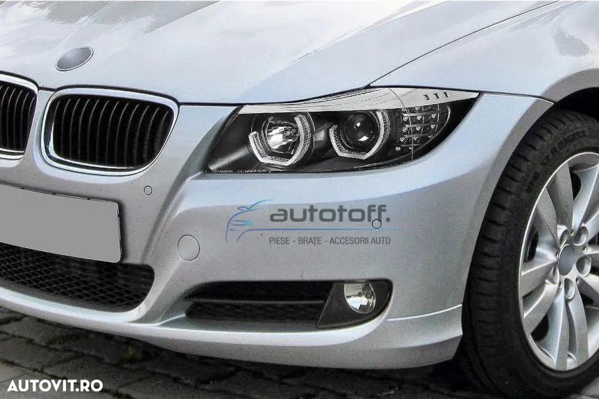 Faruri 3D Led Angel Eyes compatibile cu BMW Seria 3 E90 E91 (2005-2008) - 18