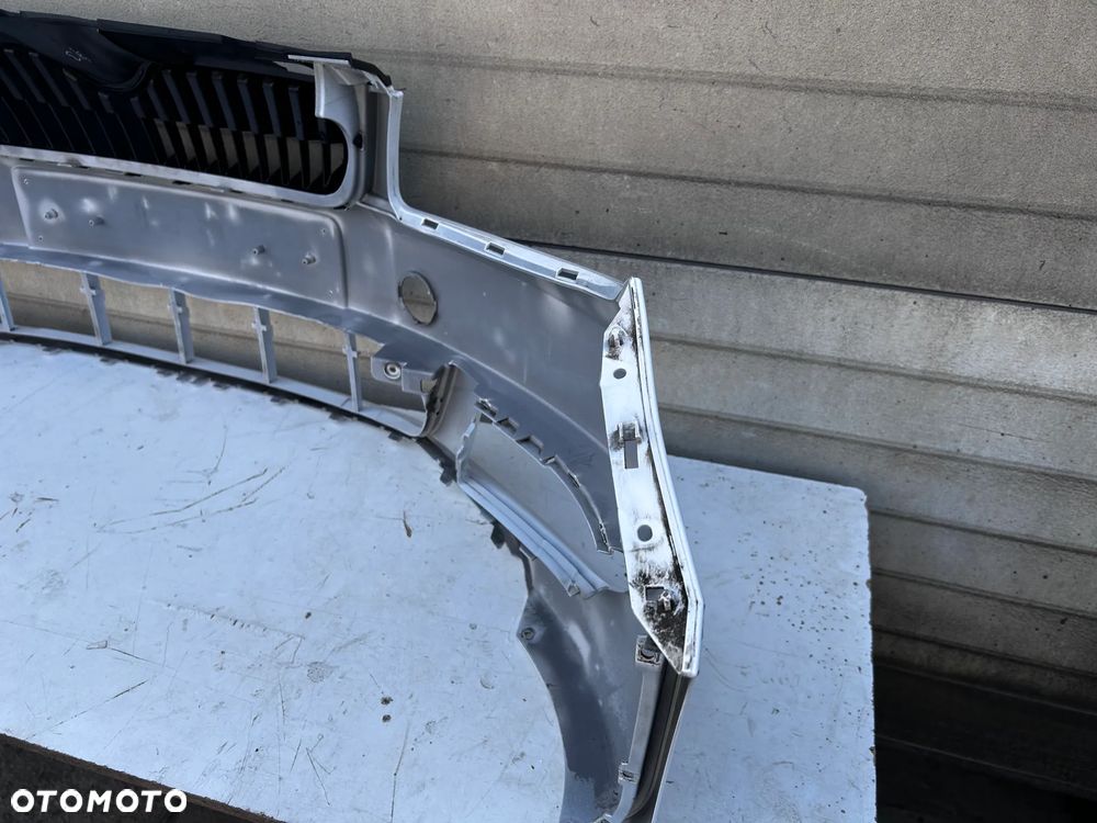 SKODA FABIA II 2 LIFT 5J0 5J0807221 ZDERZAK PRZÓ PRZEDNI BIAŁY - 5