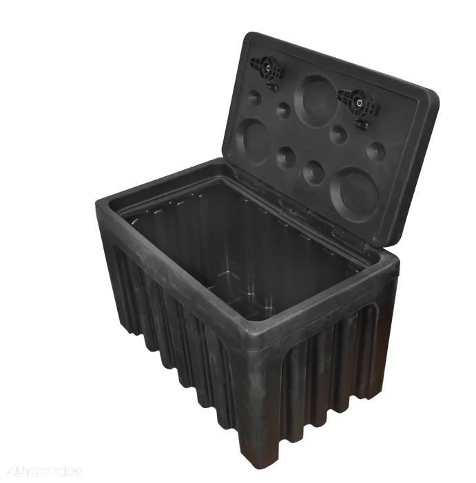 Lada pentru scule fara suport, din plastic negru 460x580x800 mm - 1