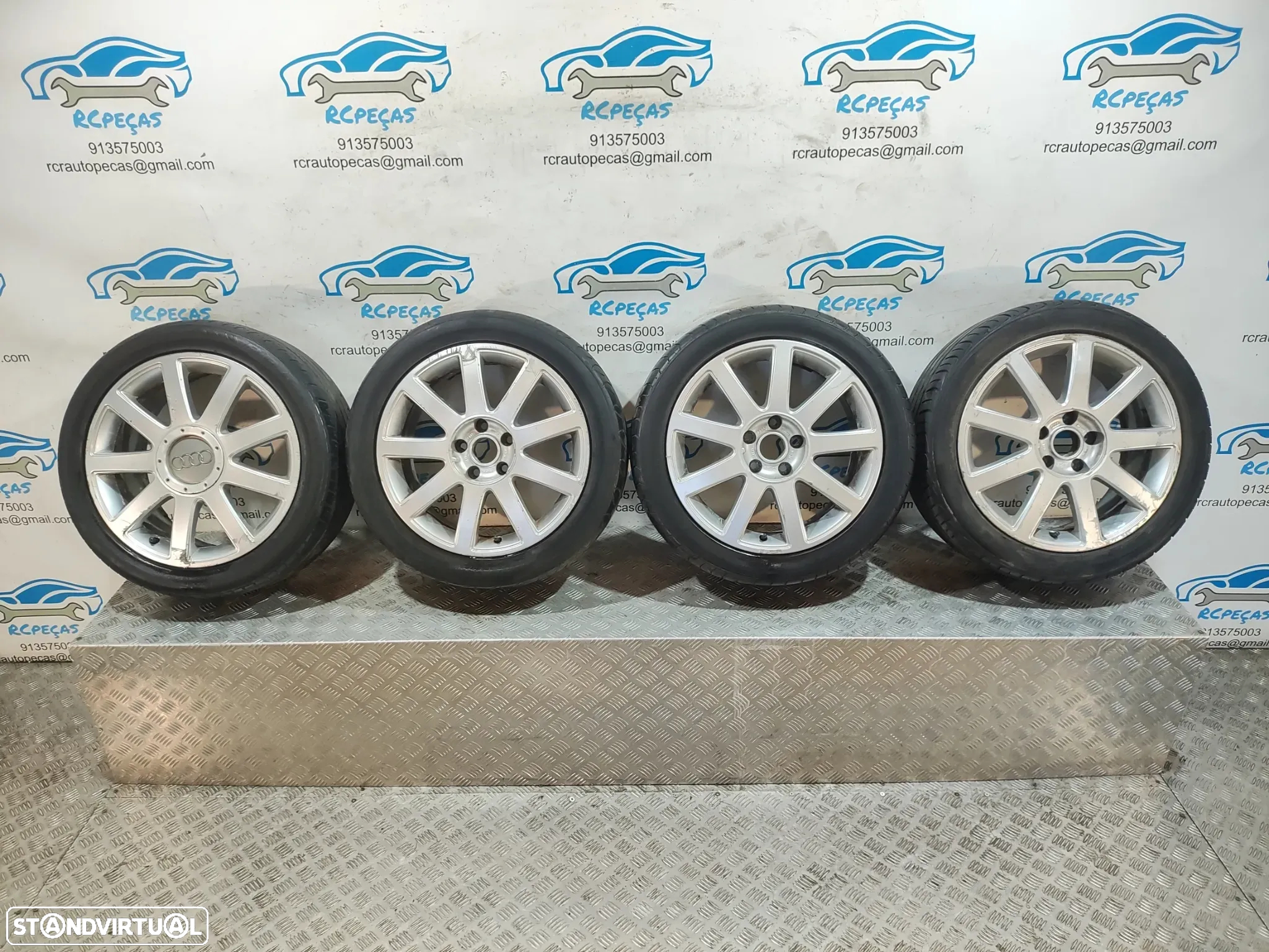 - Jantes 17" Ronal | Audi - A4 B6 - ORIGINAIS - 7.5J | ET43 | 5x112 - 17 Polegadas | 8E0601025AC | 8E0 601 025 AC | Jante | 5 x 112 | 235 45 17 | Pneus - 11