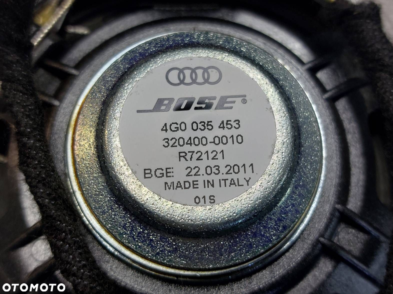 GŁOŚNIKI KOMPLET BOSE AUDI A7 4G 4G0035223B 4G8035298A 4G9035382A - 11
