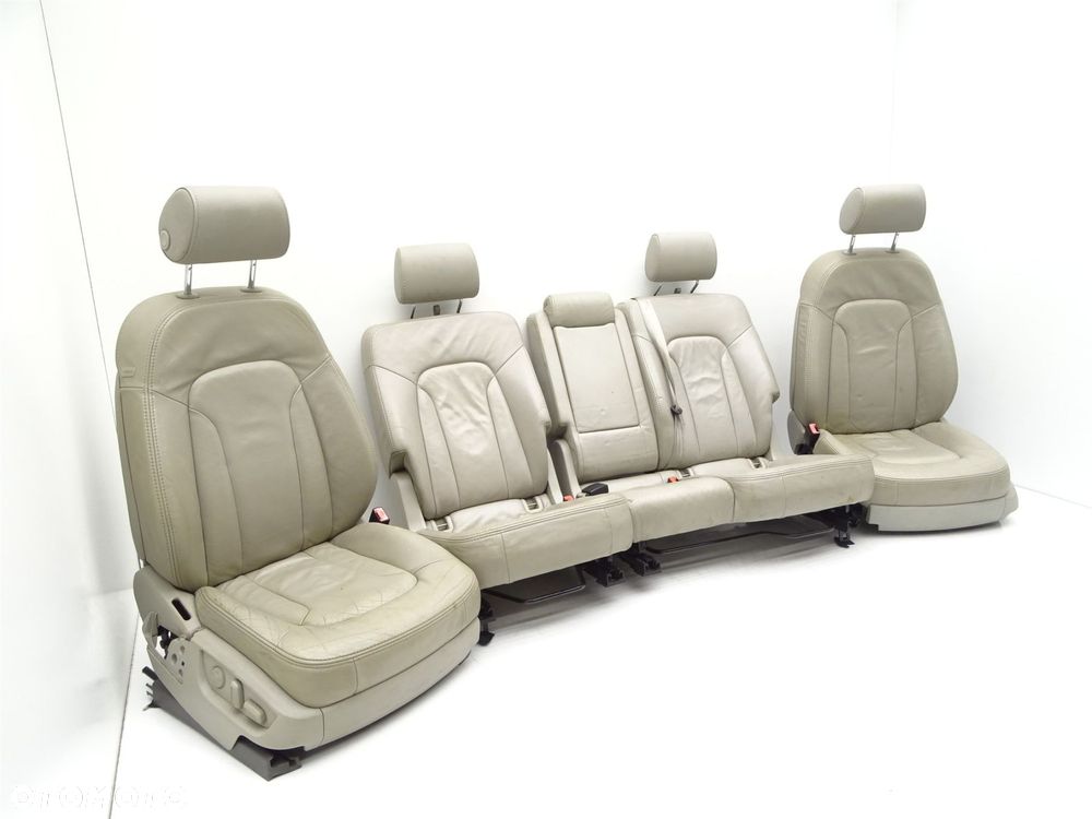 Komplet foteli przód tył kanapa skóra 8e0881106ca audi q7 4l - 2