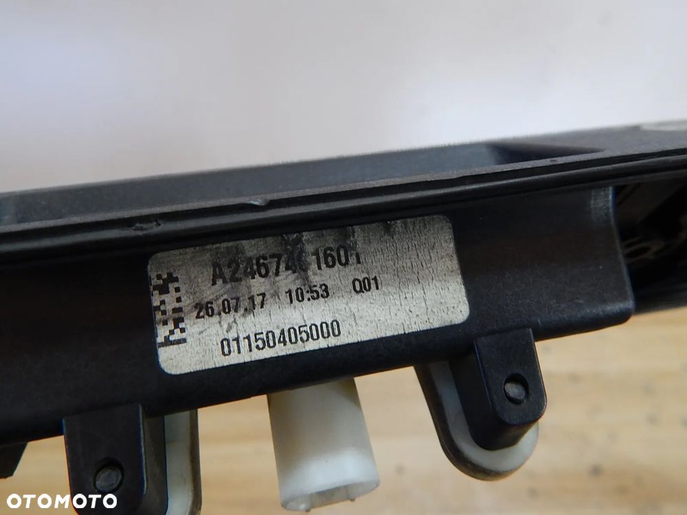 Listwa zaślepka blenda klapy bagażnika kamera Chrom AMG Mercedes W246 B-klasa 11-18 LIFT  Łuków części - 3