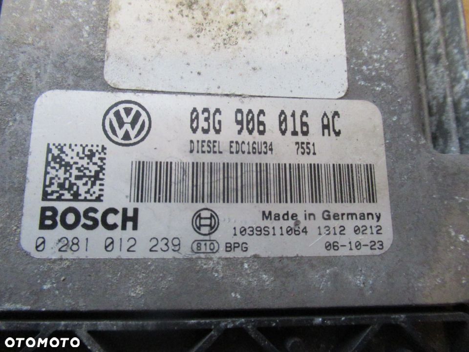 STEROWNIK KOMPUTER SILNIKA VW JETTA 03G906016AC - 2