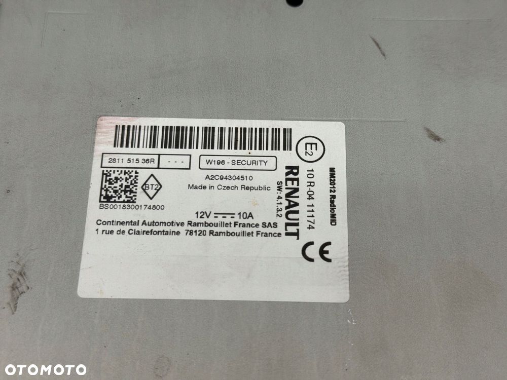 stacja multimedialna radio renault captur ii 281151536r - 5