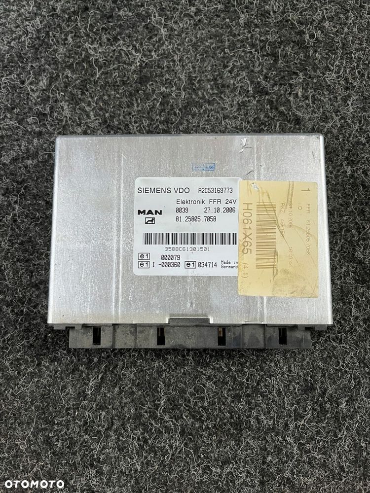 man tgs tgx komputer sterownik FFR 81258057058 - 2