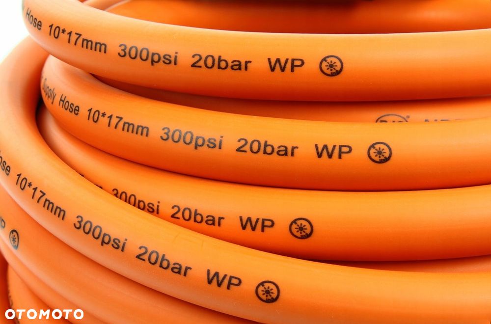 WĄŻ GUMOWY przewód PNEUMATYCZNY 10x17 20m BJC - 7
