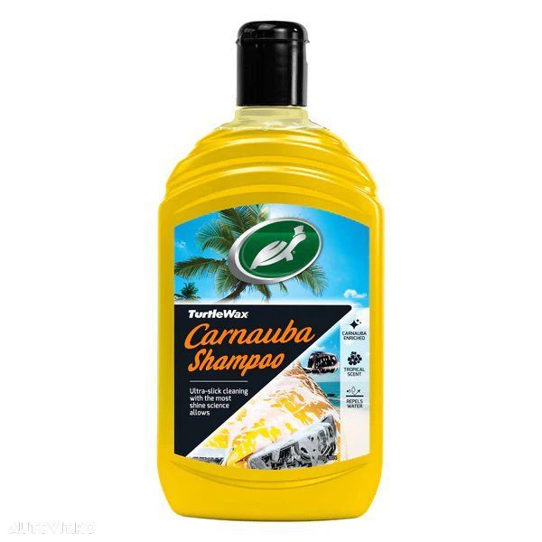 Sampon auto cu ceara Turtle Wax Carnauba Wash & Wax 500ml - 1