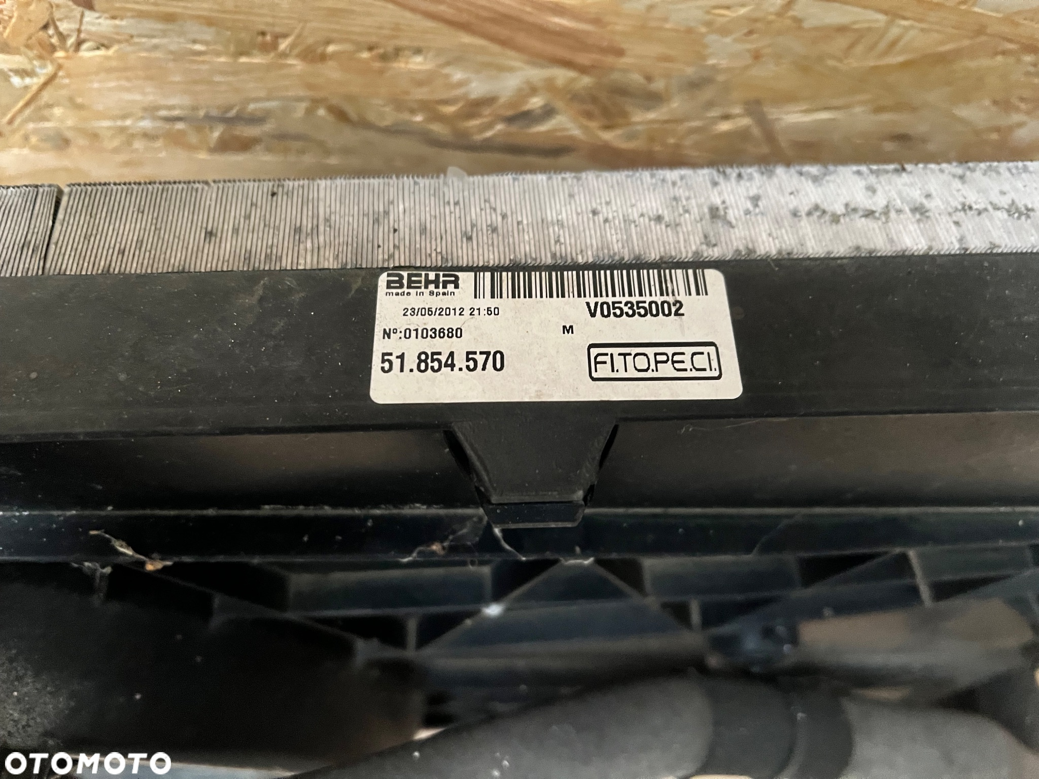 Fiat Qubo Citroen Nemo 1.3 Wentylator chłodnicy 51.854.570 51854570 - 4