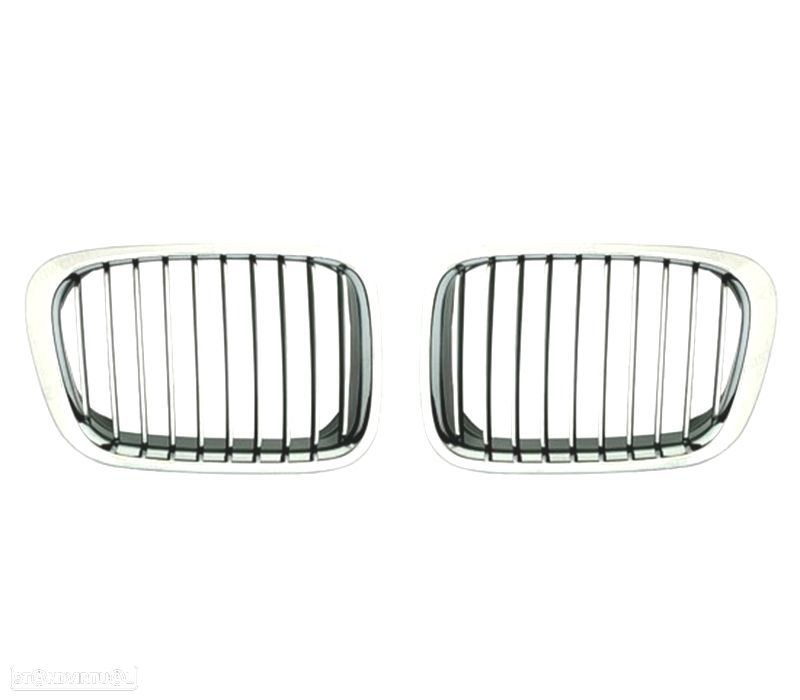 GRELHAS FRONTAIS CROMADAS BMW E46 BERLINA 98-01 - 4
