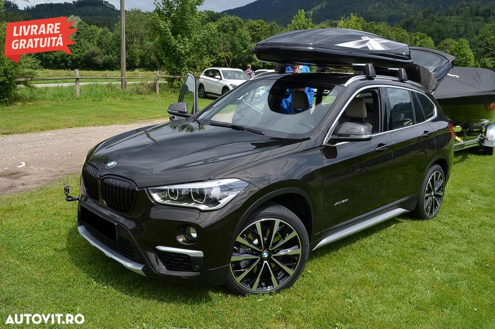 Grile Centrale BMW X1 SUV F48 Pre-LCI (06.2015-2019) Duble Negru Lucios M Design- livrare gratuita - 6