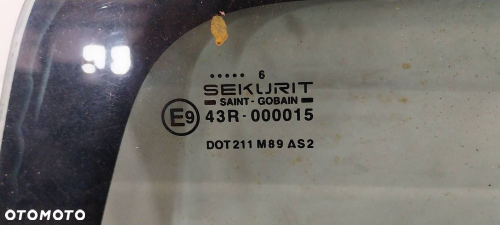 SZYBA DRZWI LEWY TYŁ PEUGEOT PARTNER I LIFT MAZOWSZE - 2