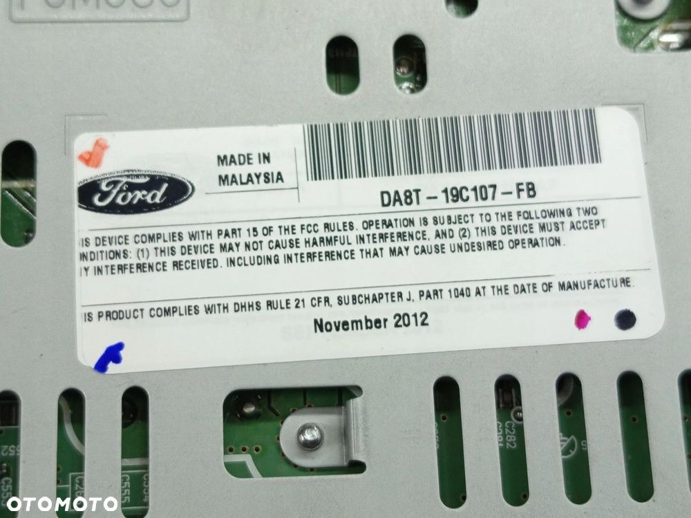RADIO RADIOODTWARZACZ CZYTNIK ZMIENIARKA FORD FLEX DA8T-19C107-FB - 9