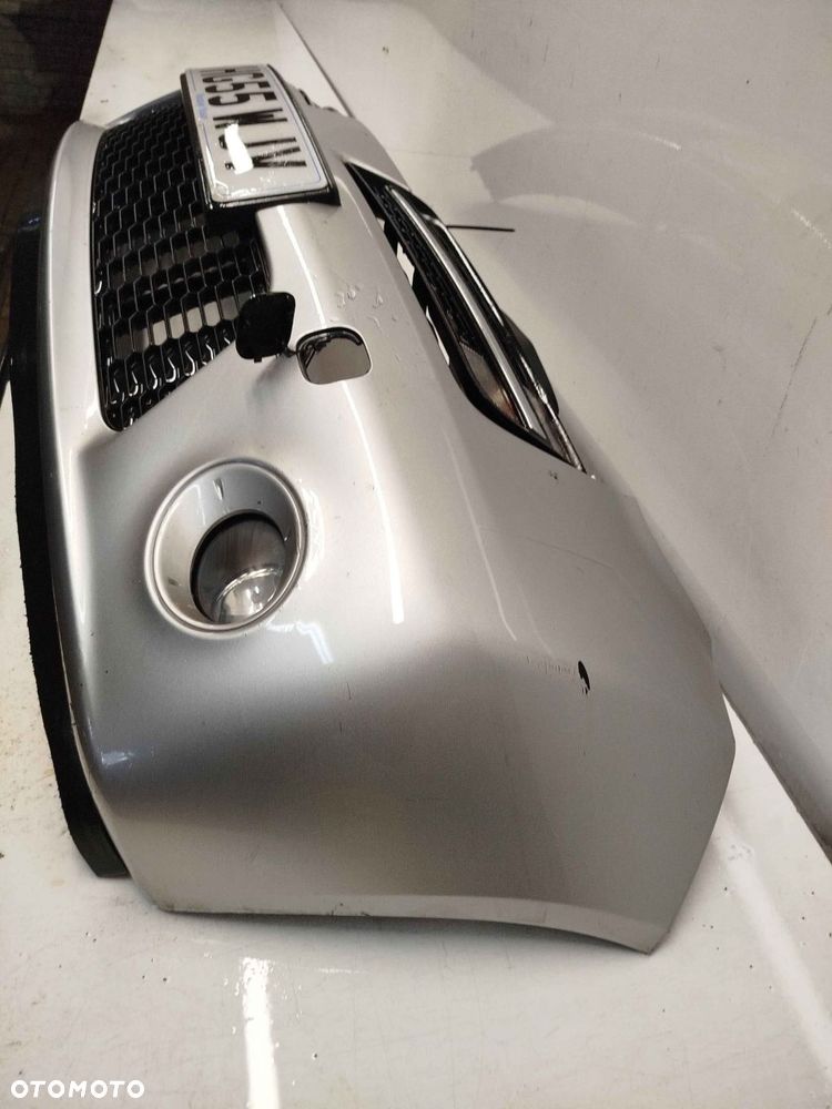 ^ ZDERZAK PRZÓD PRZEDNI NISSAN MICRA K12 LIFT FL KY0 KY0G SREBRNY HALOGENY - 3