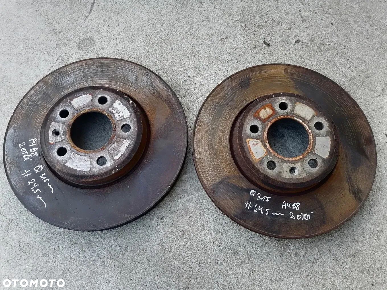 Tarcze Hamulcowe Przód Przednie 314mm/24.5mm Audi A4 B8 - 1