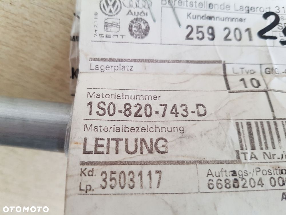 vw up przewód klimatyzacji wąż 1s0820743d - 3