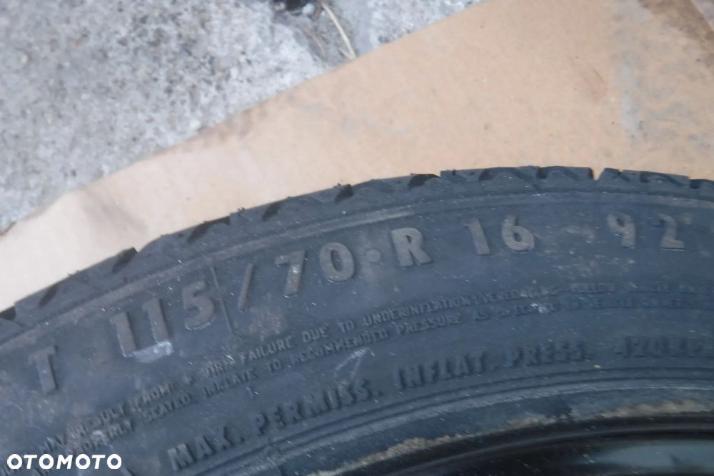 Opel Meriva B  5X110 16  R16 kolo  zapasowe  dojazdowe styropian lewarek klucz komplet zestaw naprawczy ucho  hak - 4