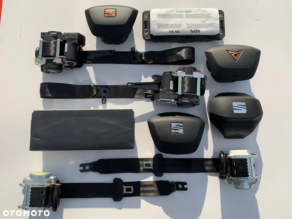 SEAT CUPRA BORN FORMENTOR IBIZA ATECA TERRACO ALHAMBRA TOLEDO LEON III 3 IV 4 MII PAS PASY AIRBAG KOLAN PODUSZKA KOLANOWA regeneracja naprawa Raz2 - 4