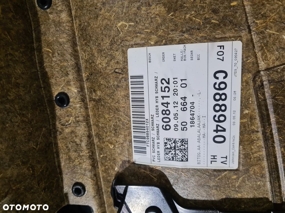 KOMPLET 4x CZARNE BOCZKI DRZWI LEWE PRAWE PRZÓD PRZEDNI EU BMW F07 GT LIFT 13-17 - 8