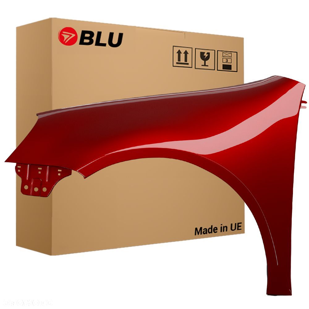 BLU Błotnik VW GOLF V 5 LA3W lewy czerwony 03-09 przód hatchback ocynk SpiceRot - 1