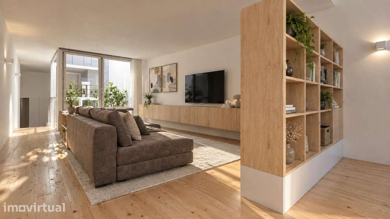 T2 duplex Novo com  2 frentes e 2 terraços, em Braga, perto da CP - Grande imagem: 4/11