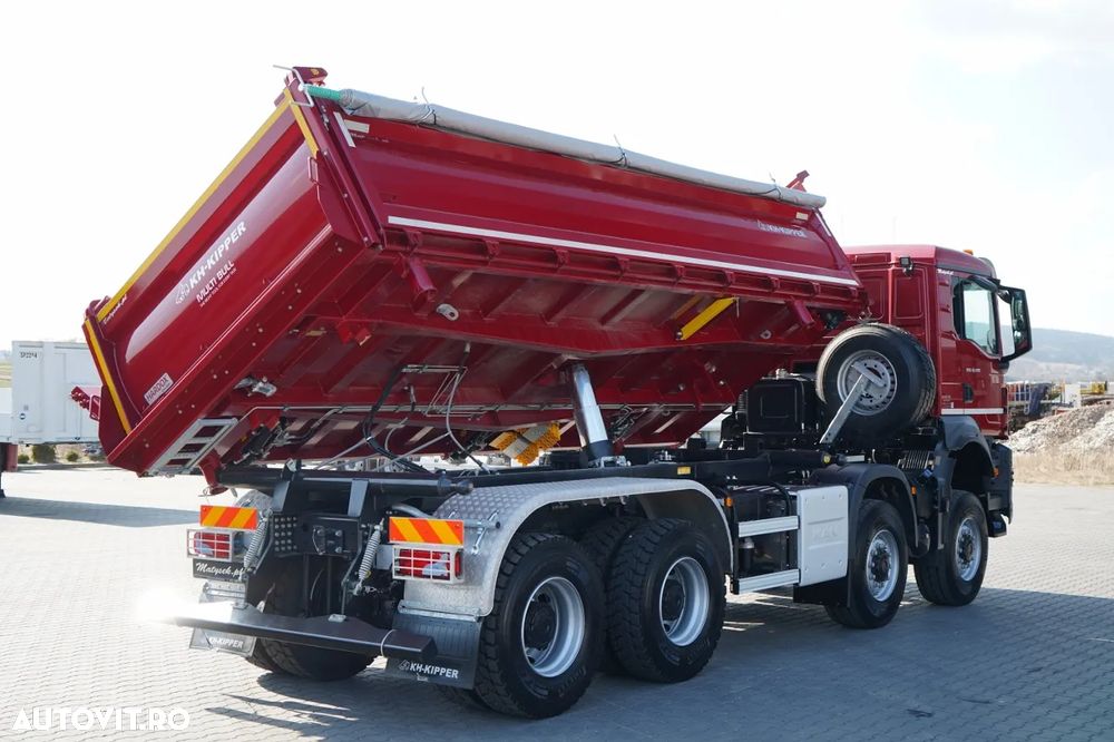 MAN TGS 41.480 / 8x8 / BASCULANĂ SPATE / MANUAL / NOU NOU / KH-KIPPER / - 17