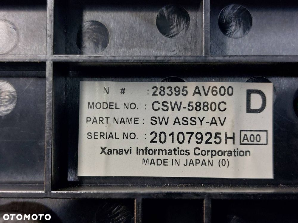 PANEL NAWIEWU + MODUŁ KLIMATYZACJI NISSAN PRIMERA P12 1.8 16V 28395AV600 - 3