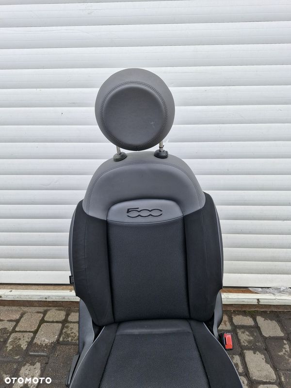 fiat 500x 500 x fotel pasażera prawy przód przedni półskóra - 3
