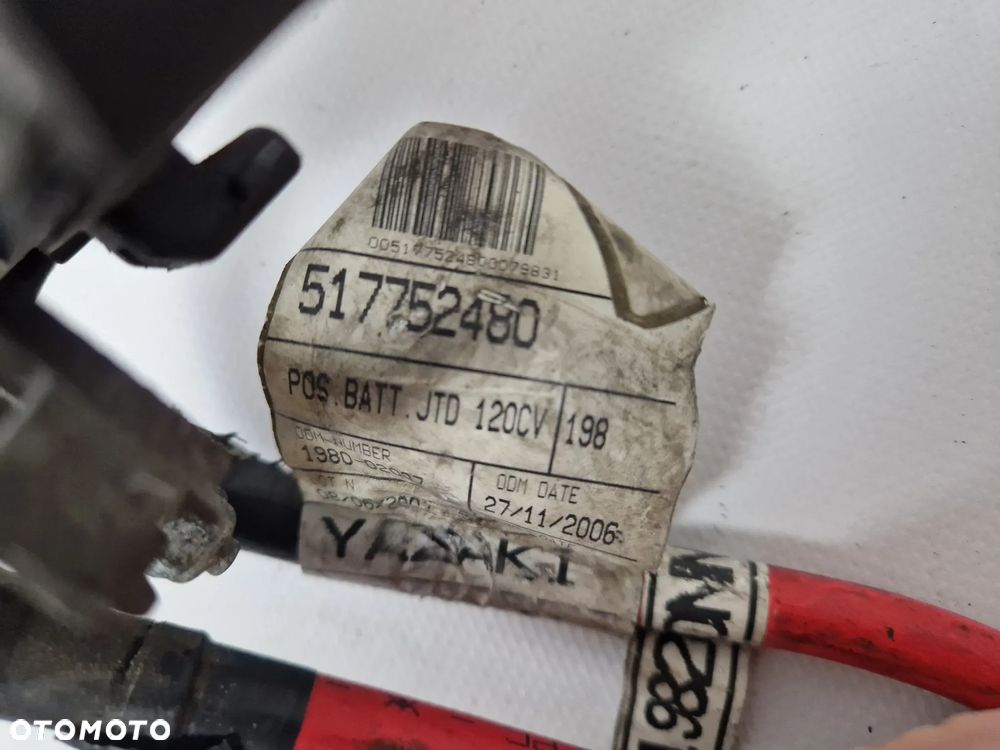 Wiązka Elektryczna Akumulatora Bravo II 1.9 120km 51775248 - 2