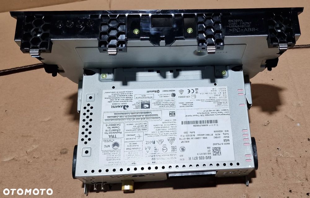 RADIO WYŚWIETLACZ RADIOODTWARZACZ 6V0035871H SKODA FABIA III - 5