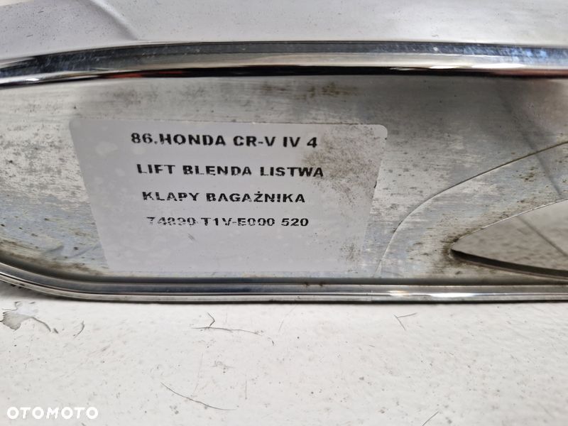 honda cr-v iv 4 lift blenda listwa klapy bagażnika tył chrom 74890-t1v-e000 - 5