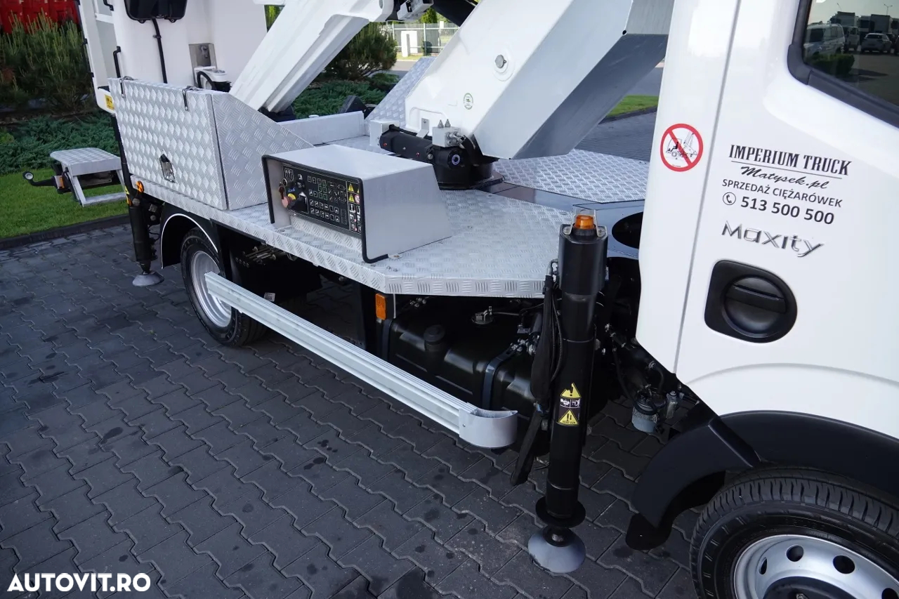 Renault MAXITY 130,35 / 20 METRI LIFT / KLUBB VAT-66-NLX COS / COS 2 PERSOANE - 250 KG / DUPA CONTRACTUL DE SERVICE - 15