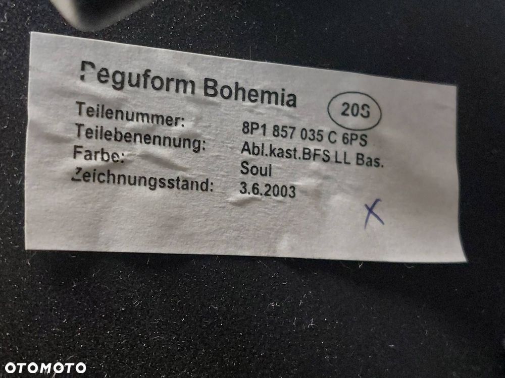 SCHOWEK PASAŻERA AUDI A3 8P 8P1857035C - 4