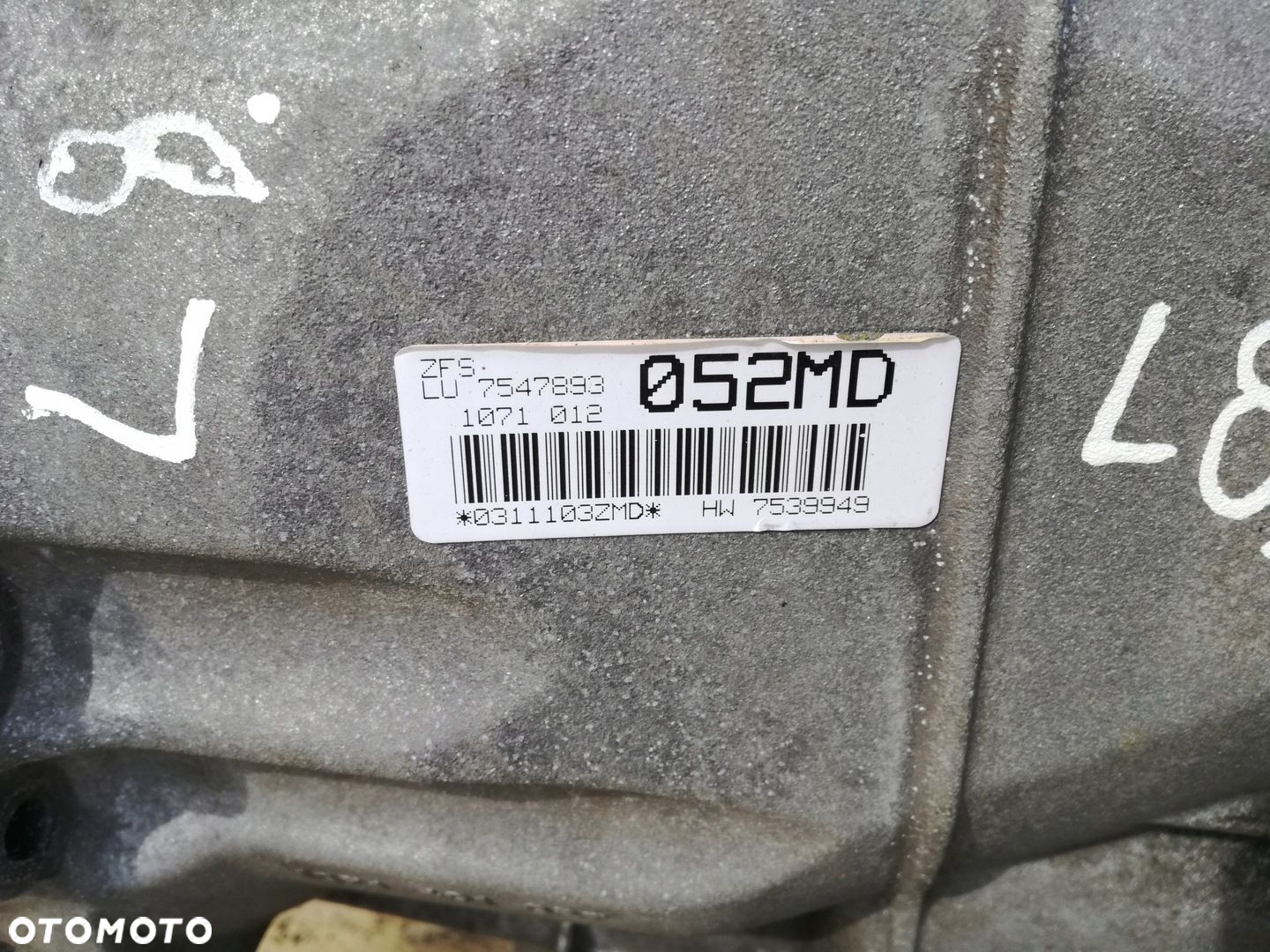 BMW 1 E81 E87 skrzynia biegów skrzynia 6HP-19 7539949 2.0 Benzyna 163KM - 6